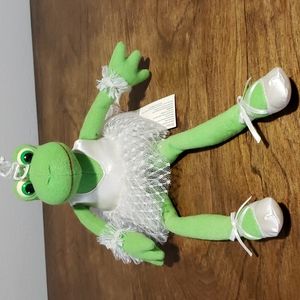 Plush ballerina frog